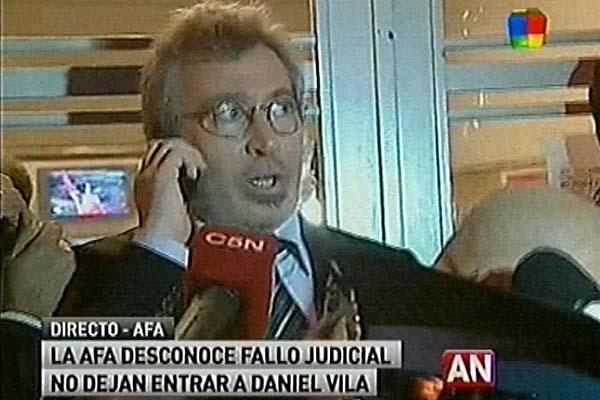 Los aliados de Vila hicieron una asamblea paralela en el hall de la sede de la AFA