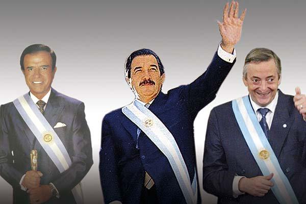 Alfonsiacuten Menem y Kirchner- tres apellidos que resumen 28 antildeos de democracia