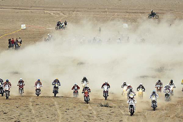 PROTAGONISTAS Las motos forman parte del Dakar 2012 donde intervendr�n 188 pilotos