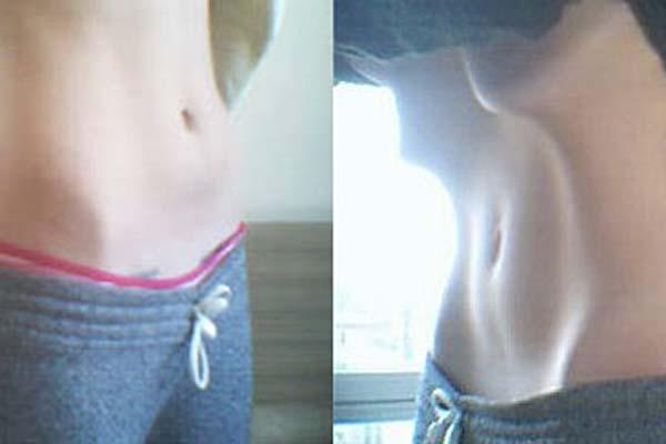 La misma usuaria posteó las fotos bajo las leyendas- Antes y después y Hay que sacar ese rollo en relación con la 1