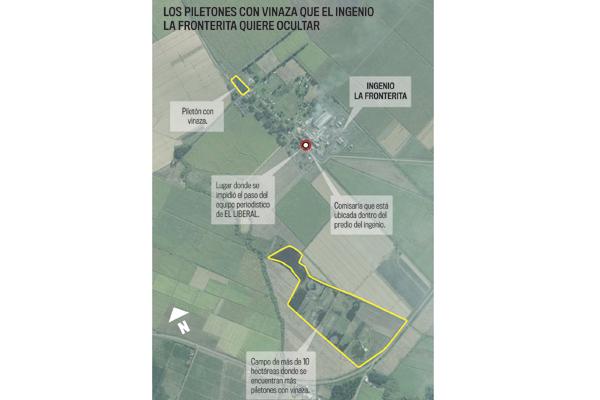 Riesgo- el ingenio La Fronterita posee campo de varias hectaacutereas con piletones de vinaza