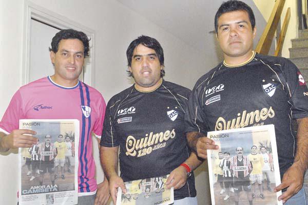 FANÁTICOS Rodrigo Posse y los hermanos Jorge y Guillermo Luna no se pierden una edición del suple
