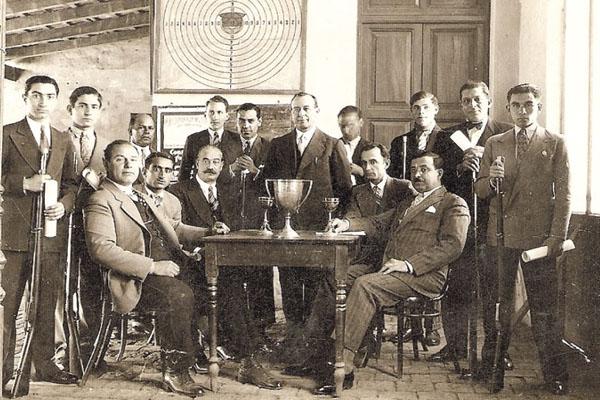 RECUERDOS Foto histórica de los orígenes del Tiro Federal que se remontan al 26 de junio de 1913