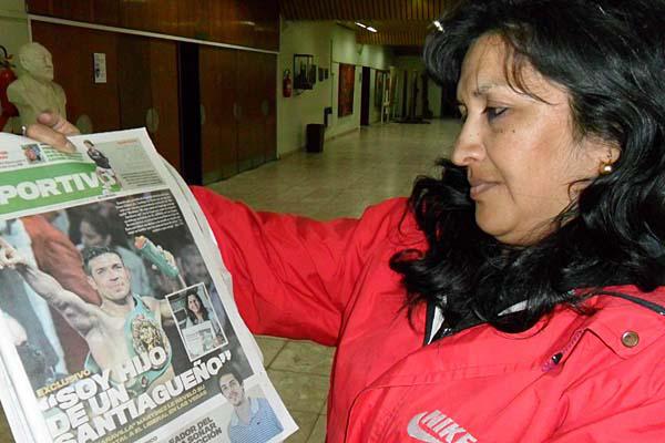 ORGULLOSA A través de EL LIBERAL Adela invitó a su sobrino a visitar Las Termas de Río Hondo