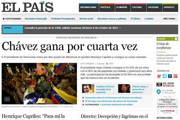 La victoria de Chaacutevez en la prensa mundial