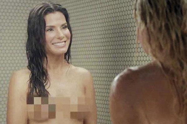 Sandra Bullock aparecioacute desnuda en un programa de TV
