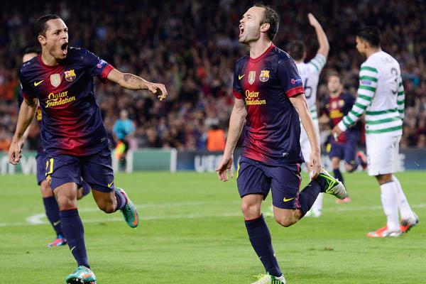 El Barccedila rompe el cerrojo del Celtic en el uacuteltimo suspiro