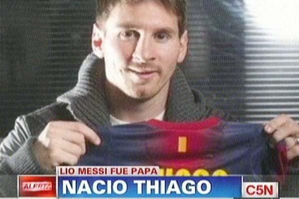 Nacioacute Thiago el hijo de Leo Messi