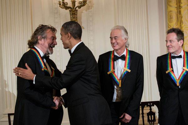 Led Zeppelin con Obama y en la Casa Blanca