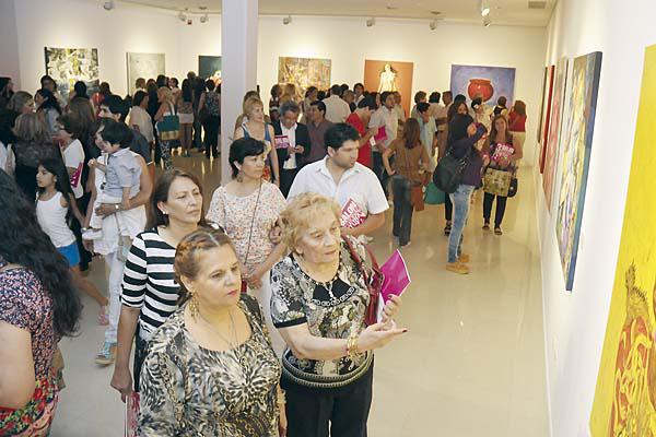 EXHIBICIÓN Luego de la premiación se inauguró la muestra de las obras
