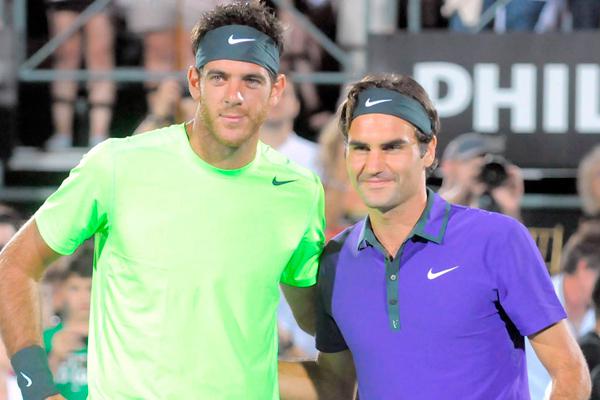 Del Potro pegoacute primero en la exhibicioacuten