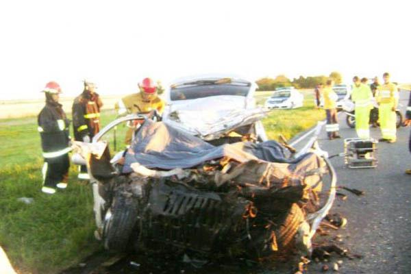 Cinco termenses mueren en un accidente en la Ruta 56