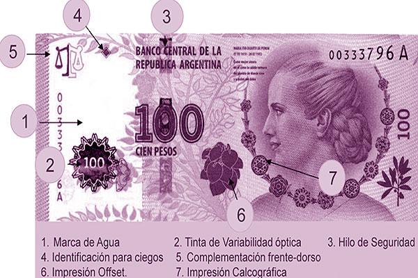 Alertan por estafas con billetes de 100 pesos con la cara de Evita