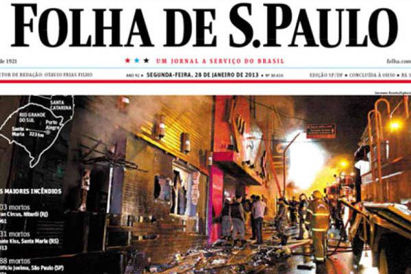 La tragedia de Santa Mariacutea en la prensa brasilentildea