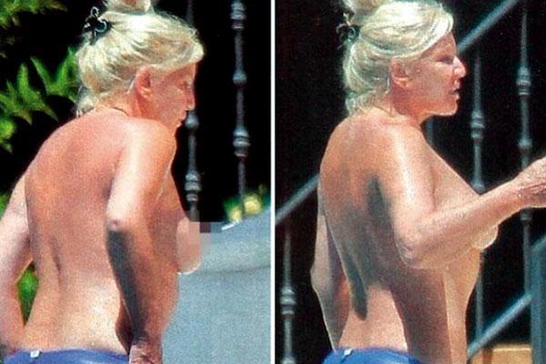 Su desnuda en su casa uruguaya de La Mary