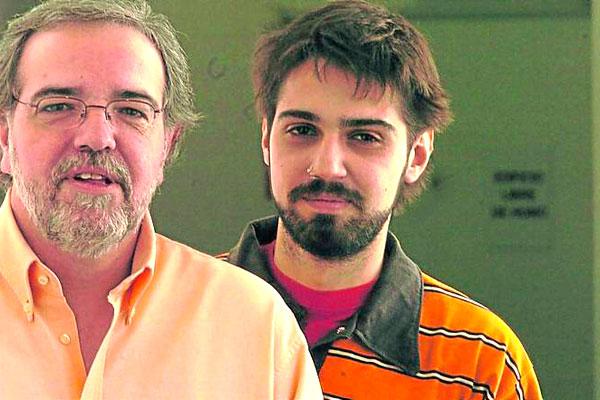 Eduardo Aliverti y su hijo Pablo Garcia el acusado de la tragedia vial