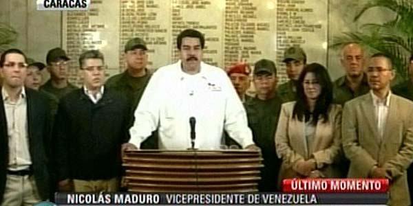 Maduro anuncia la muerte de Chvez