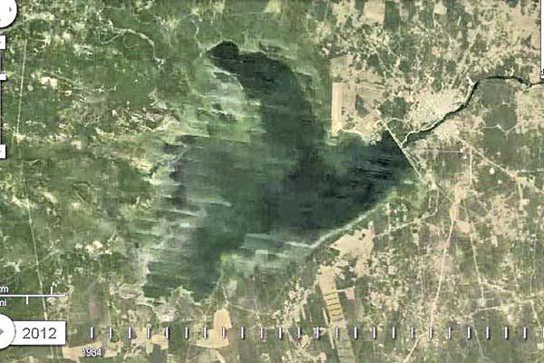 Imaacutegenes satelitales de Google revelan coacutemo modificoacute al Embalse Riacuteo Hondo la colmatacioacuten