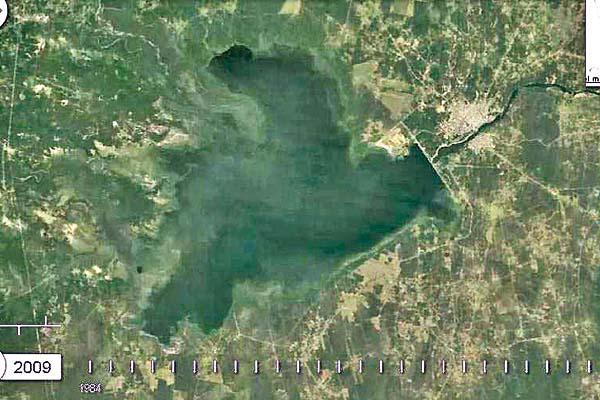 Imaacutegenes satelitales de Google revelan coacutemo modificoacute al Embalse Riacuteo Hondo la colmatacioacuten