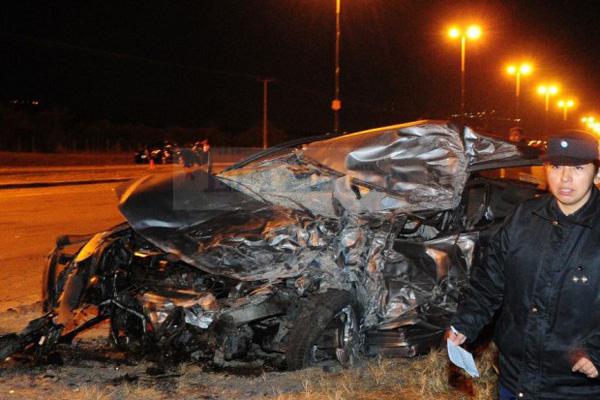 Salta- dos muertos en traacutegico choque en la ruta a San Lorenzo