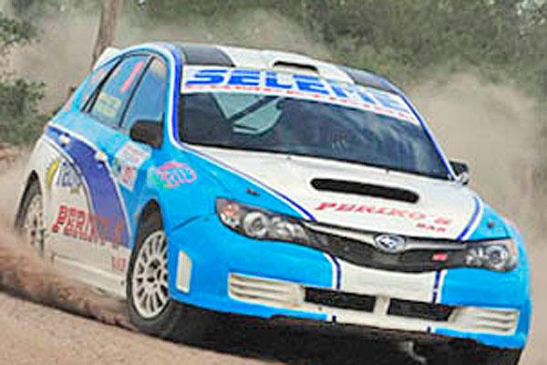 Rubeacuten Seleme festejoacute en el rally de Lavalle