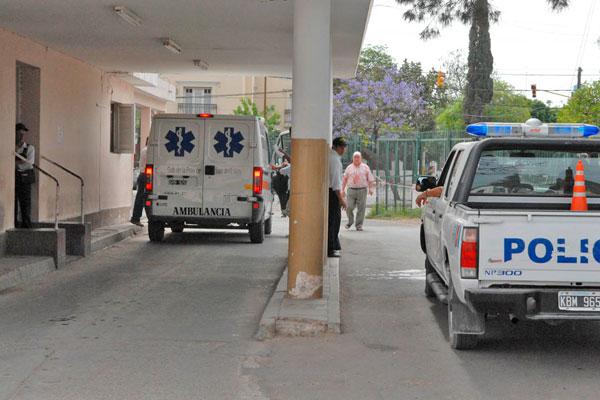 URGENCIA El paciente fue asistido por calle Posadas bajo un fuerte dispositivo de seguridad a cargo de la Seccional 10