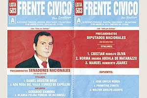 La oferta electoral en Santiago abarca cinco frentes y dos partidos