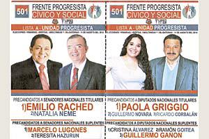 La oferta electoral en Santiago abarca cinco frentes y dos partidos