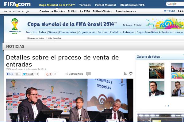 Mundial Brasil 2014- se abrioacute la venta de entradas