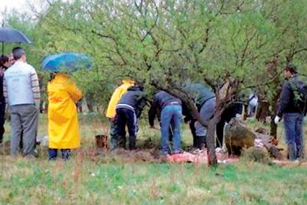 DESCAMPADO El cuerpo fue encontrado a 150 metros de donde reside el �nico detenido del caso