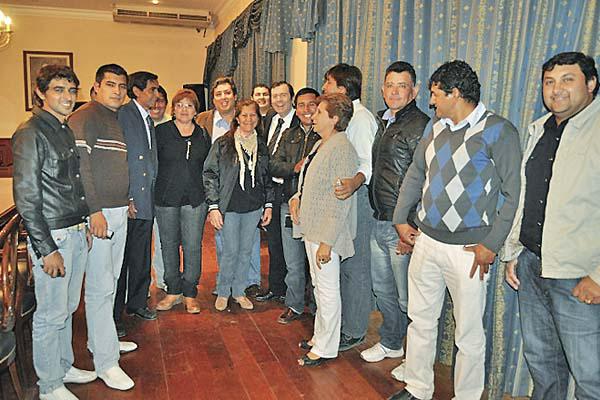 SACHÁYOJ Dirigentes del dpto Alberdi concurrieron a Casa de Gobierno