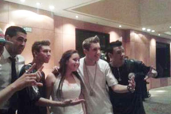 Riquelme se vistioacute de gala para su hija