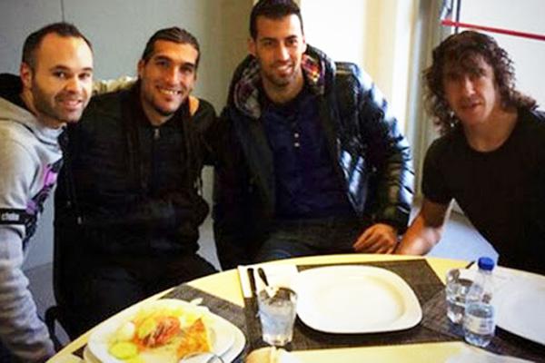 Martino organizoacute un asado para despedir el antildeo