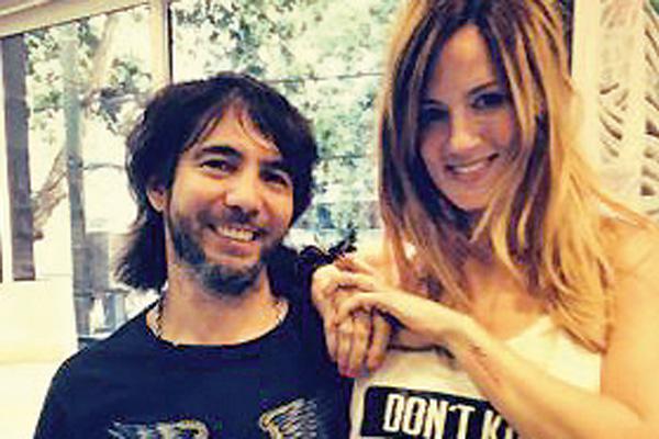 Paula Chaves se tatuoacute el nombre de su hija Olivia