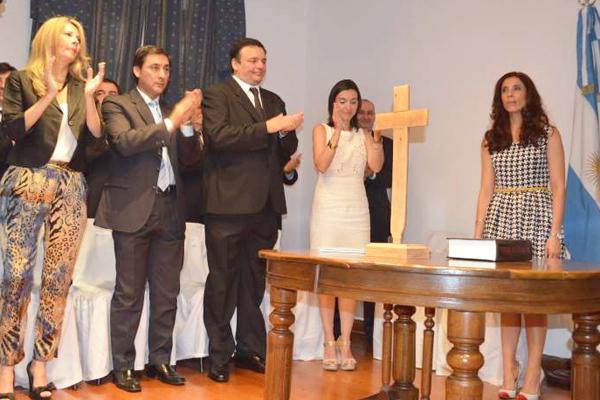 EQUIPO Agradecieron la confianza de la mandataria