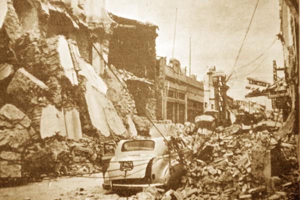 RUINAS La ciudad tuvo que ser reconstruida