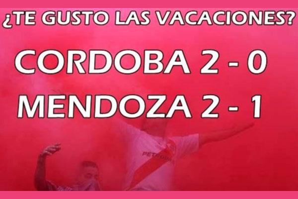 Cargadas para todos- River disfruta su gloria y se riacutee de Boca con los afiches