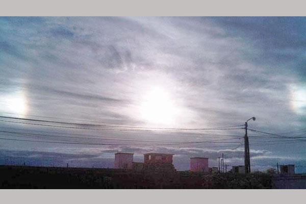 IMPACTANTE Cientos de santiagueños compartieron sus fotos del suceso en las redes sociales