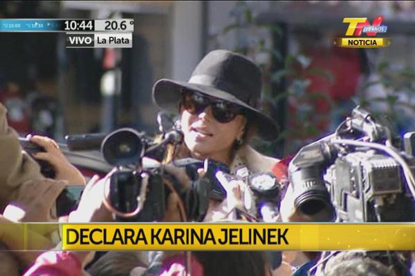 Karina Jelinek no declaroacute en la causa contra su marido