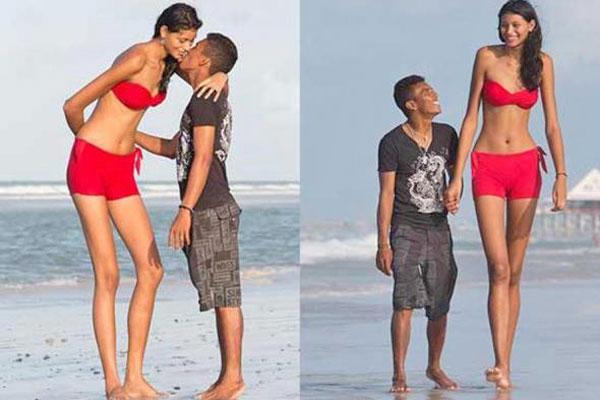 Se casa la adolescente maacutes alta del mundo- mide 206 metros