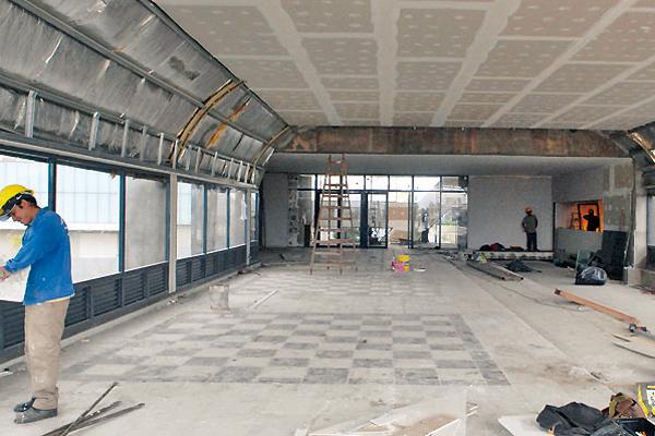 ESTACION FÓRUM Desde la firma Solana anticiparon que en julio estar�n concluidos los trabajos del exterior 