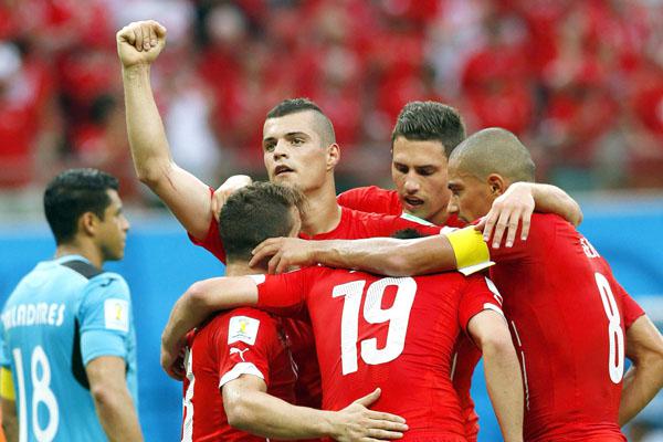 RIVAL Suiza logró ayer la clasificación a los octavos de final y ahora se cruzar� con la Argentina para hacer historia