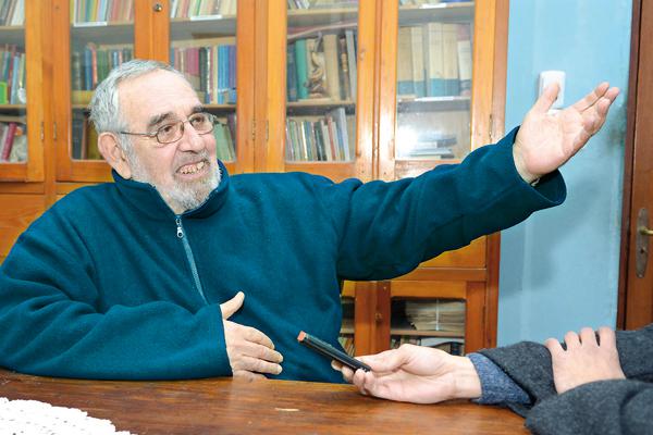 CORDIAL Freddy recibió amablemente a EL LIBERAL y se prendió en una charla futbolera y algo ms