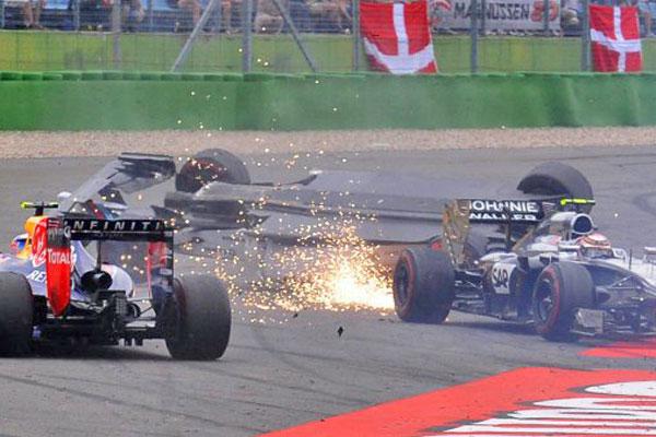 Espectacular accidente de Felipe Massa en el GP de Alemania