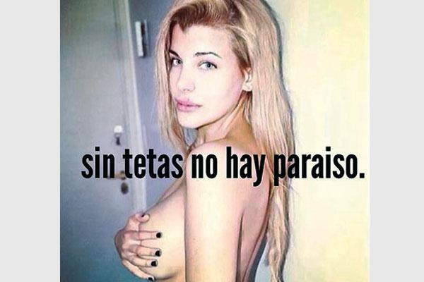 Sin tetas no hay paraiacuteso seguacuten escribioacute Charlotte Caniggia en Twitter