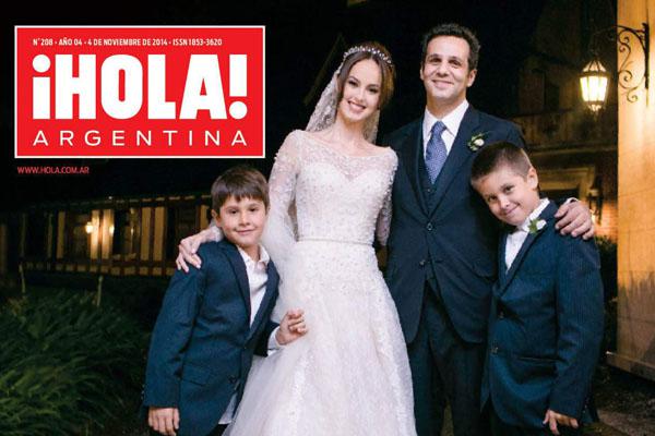 La exclusiva boda de Gabriella Bo con Florencio Basavilbaso en la revista iexclHOLA Argentina