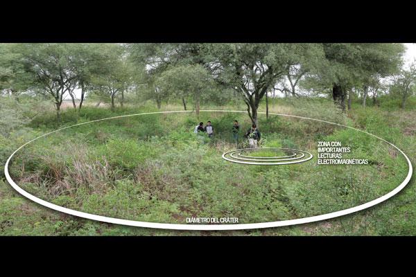 Detectan el craacuteter de un gran meteorito en Campo del Cielo