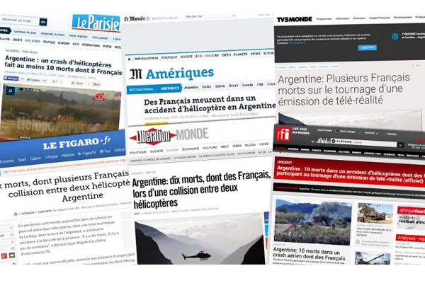 La reaccioacuten de la prensa francesa tras el accidente en Argentina