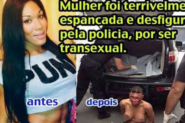 Transexual fue detenida y desfigurada por la policiacutea brasilentildea
