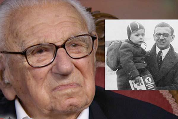 Murioacute Nicholas Winton- el britaacutenico que salvoacute a 669 nintildeos judiacuteos durante el nazismo